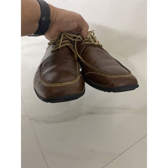 Sandro Moscoloni Brown Leather Lace Up Comfort & Soft Gel Oxford Shoes 9.5D main image 14